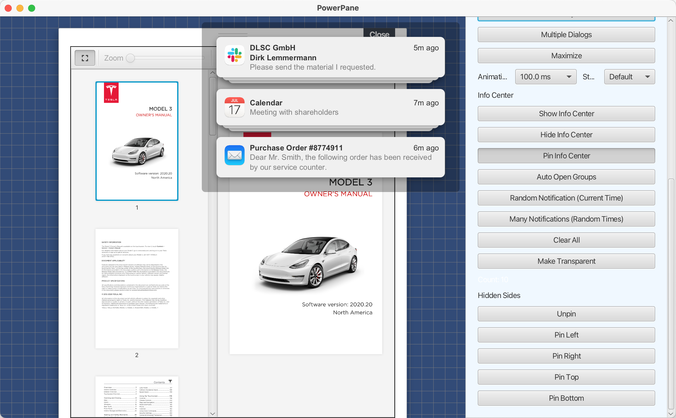 PowerPane screenshot