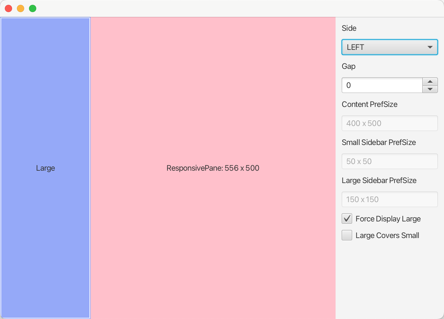 ResponsivePane screenshot